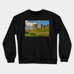 Western Gateway to Caerphilly Castle Crewneck Sweatshirt